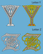 Ancient Celtic alphabet (26 letters)