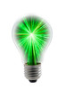 Green light bulb