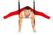 gymnast on white