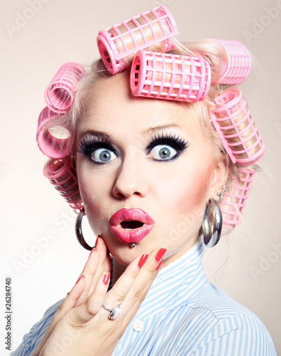 Photo: Surprised sexy housewife Surprised sexy housewife
