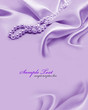 Photo: Pearls a necklace on a silk fabric Pearls a necklace on a silk fabric