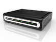 black ADSL router