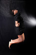 afro-american dancer in jump afro-american dancer in jump