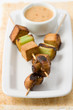 Asiatische vegetarische Spieße Asiatische vegetarische Spieße