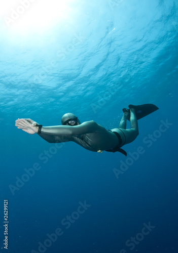 Photo: Free diver Free diver