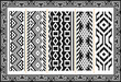 Set of ancient american indian patterns Set of ancient american indian patterns