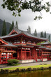 Byodo-In Temple, O'aho, Hawaii..