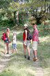Foto: Parents and children on a hiking day Parents and children on a hiking day