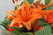 bouquet à dominante orange bouquet à dominante orange