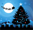 Blue Christmas background