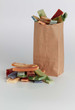 grocery sack with soaps grocery sack with soaps