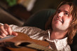 Young Musician Plays His Acoustic Guitar Young Musician Plays His Acoustic Guitar