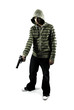 young man with gun