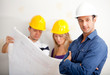 Architects at a construction site