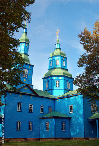 Photo: Antique wooden chapel at Pereiaslav-.Khmelnytskyi, Ukraine. Antique wooden chapel at Pereiaslav-.Khmelnytskyi, Ukraine.