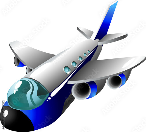 Vektor: Cartoon plane Cartoon plane