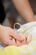 Drip on patients hand