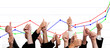 Business People with Thumbs Up Against Financial Growth Chart