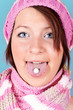Photo : pill on the tongue pill on the tongue