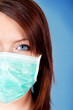 Foto: girl with protection mask girl with protection mask