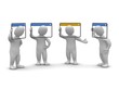 Illustration: Internet videoconference concept. 3d illustration. Internet videoconference concept. 3d illustration.