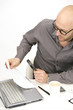 Architektur - Plan mit Lupe