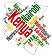 Kenya map and cities