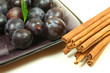 Plums and cinnamon