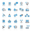 Blue Gray Web  Icons - Internet & Communication - Set 7