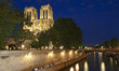 Notre-Dame de Paris et la Seine de nuit