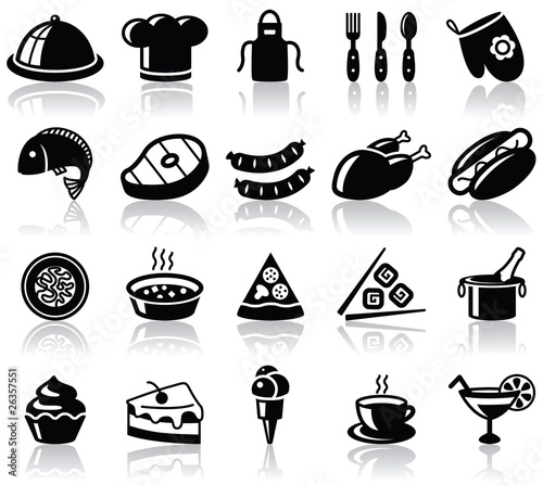 Vecteur : Food icons Food icons