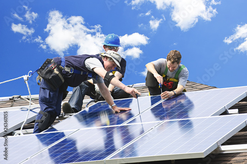Photo: Solar panel installation Solar panel installation