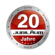 20 Jahre Jubiläum Button