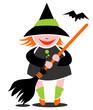 witch and bat