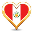 Heart Peru Flag