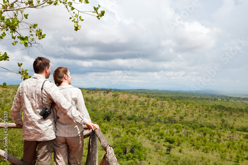 Photo: Couple on safari vacation Couple on safari vacation