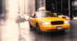 taxi in New York - LENS BLURRED