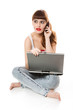 Foto: using laptop using laptop