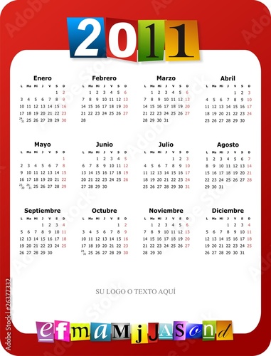 calendario 2011 espaa. CALENDARIO 2011