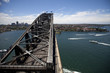 A section of the Sydney harbor bridge Australia