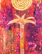 Collage mit Palme