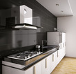 Illustration: Modern Küche interior 3d Modern Küche interior 3d