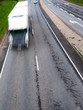 Photo: Big white fast moving heavy truck Big white fast moving heavy truck