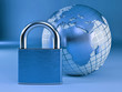 Earth with padlock