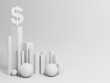 hegemony of the dollar. abstract background