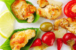 chick chops in green leaf