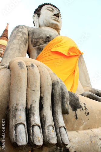 Photo: Hand of Buddha image in Sukhothai Historical Park, Thailand Hand of Buddha image in Sukhothai Historical Park, Thailand