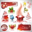Christmas collection with 3d elements. Christmas collection with 3d elements.