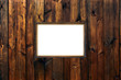 old russian style vintage elegant frame on wooden rough planks b