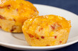 Freshly baked cornbread muffins with cheddar cheese Freshly baked cornbread muffins with cheddar cheese